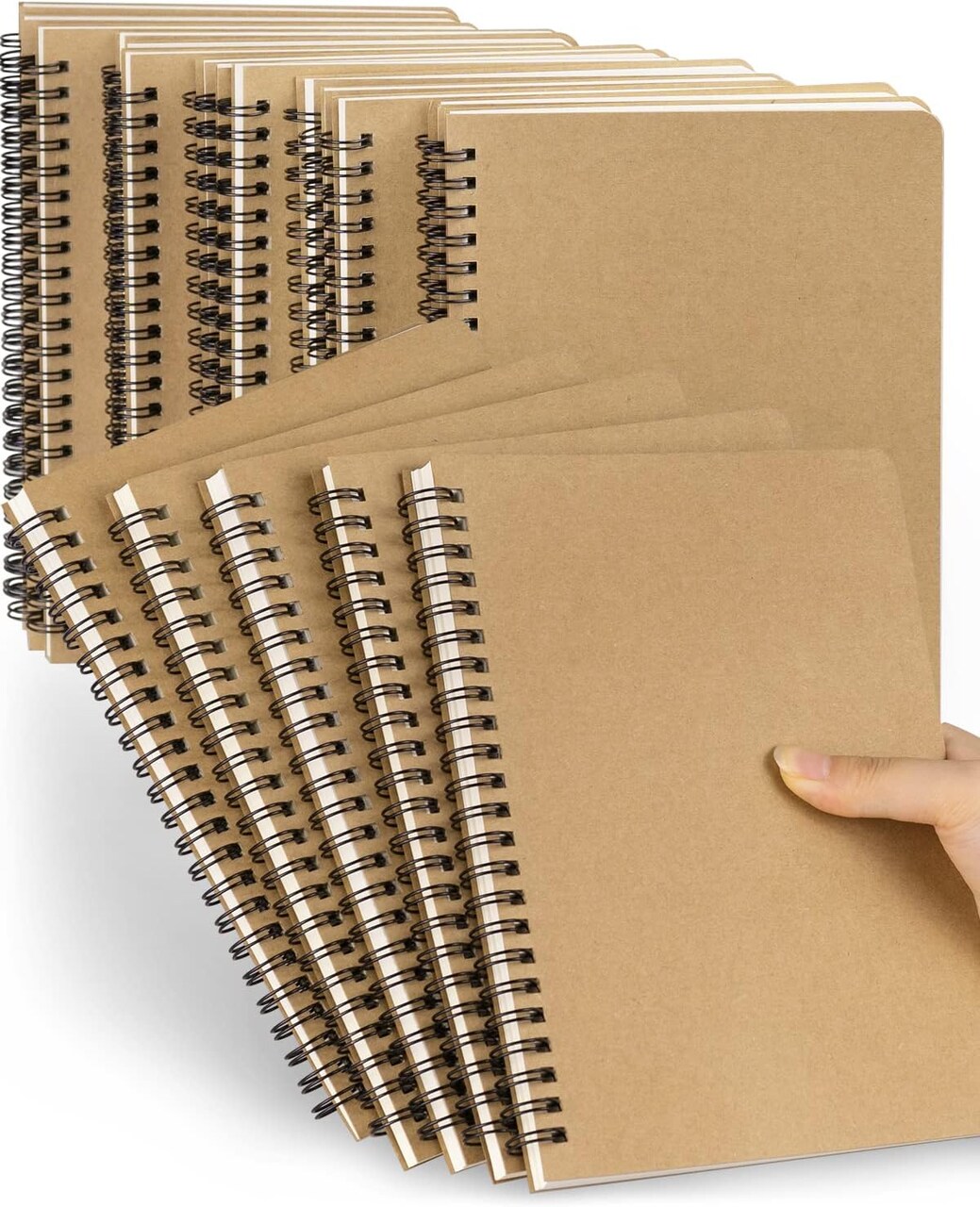 Spiral Notebooks A5 Lined 20Pcs College Ruled Journals for Work, School and Travel, Good for Students and Office